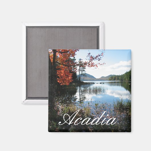 Eagle Lake, Herfst, Acadia National Park, Maine Magneet (Voorkant / Achterkant)