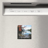 Eagle Lake, Herfst, Acadia National Park, Maine Magneet (Insitu (Vaatwasser))