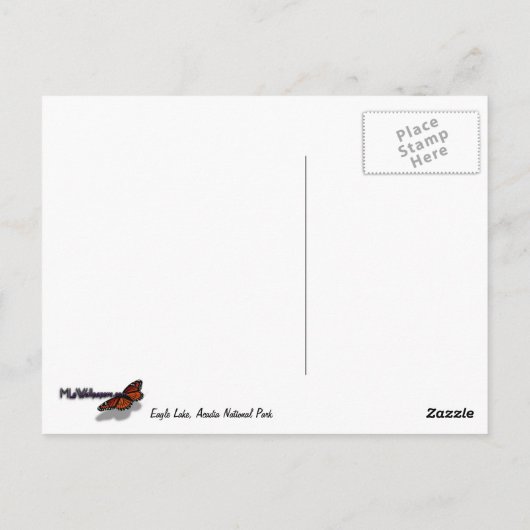 Eagle Lake in het Acadia National Park Briefkaart (Achterkant)