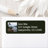 Eagle Lake in het Nationaal Park Acadia Etiket (Insitu)