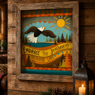 Eagle Lake Levensreis Deerwood Lake Poster