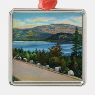 Eagle Lake Uitzicht van Cadillac Mt Road Metalen Ornament