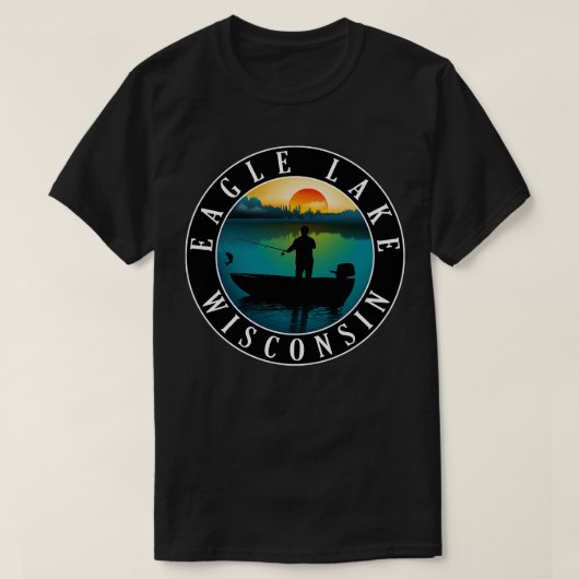 Eagle Lake Wisconsin Paddleboarding 2 T-shirt (Design voorkant)