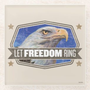 Eagle-Let Freedom Ring Glazen Onderzetter