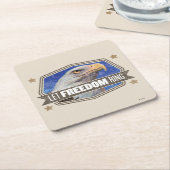 Eagle-Let Freedom Ring Kartonnen Onderzetters (Schuin)