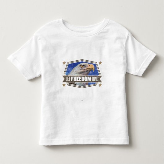 Eagle-Let Freedom Ring Kinder Shirts (Voorkant)