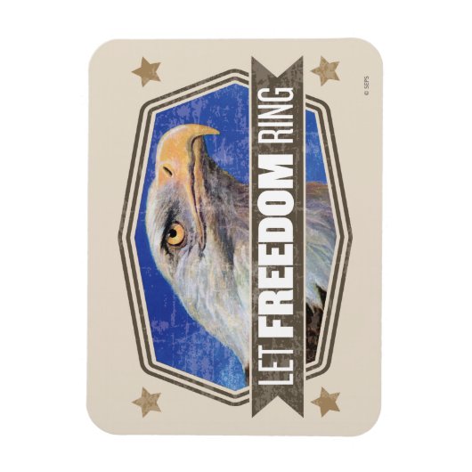 Eagle-Let Freedom Ring Magneet (Verticaal)