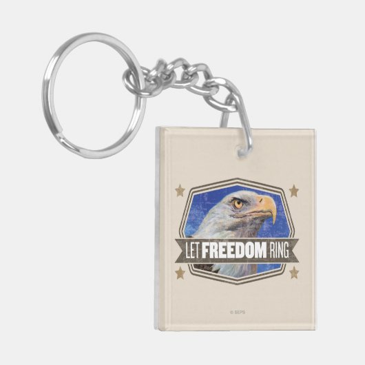 Eagle-Let Freedom Ring Sleutelhanger (Voorkant Links)