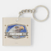 Eagle-Let Freedom Ring Sleutelhanger (Achterkant)