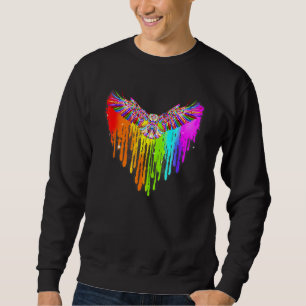 Eagle Lgbt Pride Color Heart Gay Les Bisexual Lesb Trui