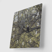 Eagle Lookout Painterly Wandklok (Hoek)