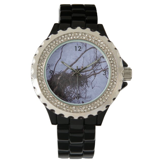 Eagle Lookout Painting Horloge (Voorkant)
