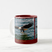 EAGLE LOVER Cadeaus Tweekleurige Koffiemok (Voorkant links)
