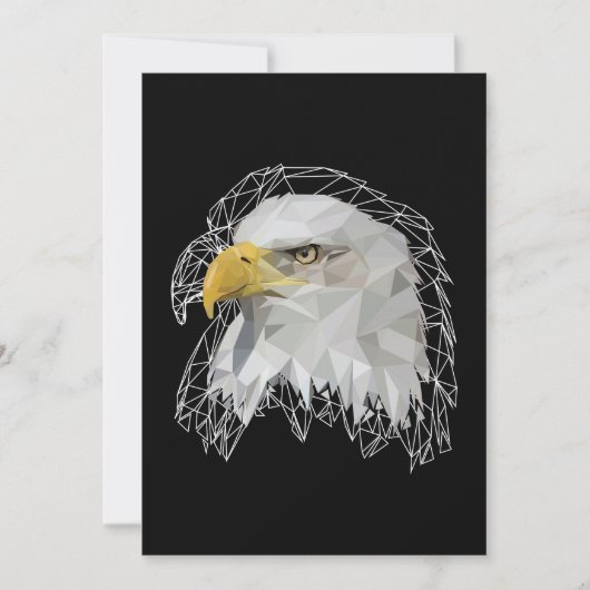 Eagle Lowpoly Bedankkaart (Voorkant)