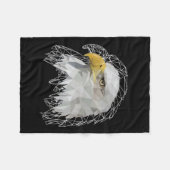 Eagle Lowpoly Fleece Deken (Voorkant (Horizontaal))