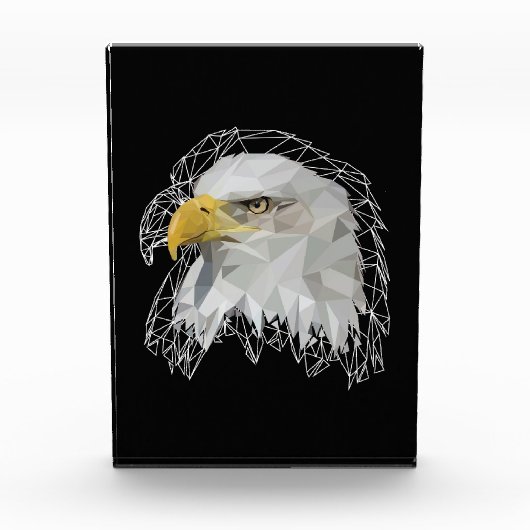 Eagle Lowpoly Fotoblokken (Voorkant)