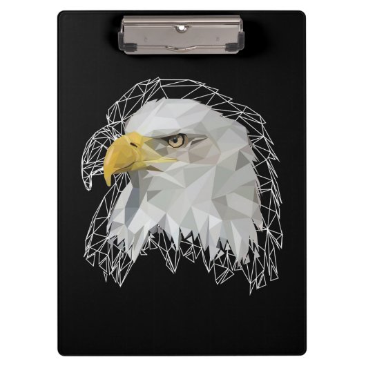 Eagle Lowpoly Klembord (Voorkant)