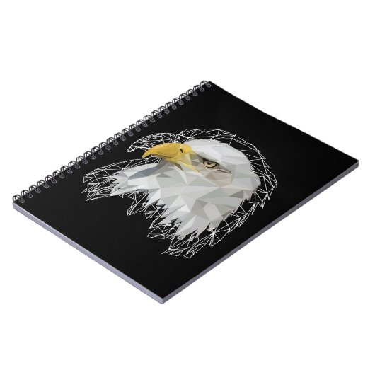 Eagle Lowpoly Notitieboek (Linkerzijde)