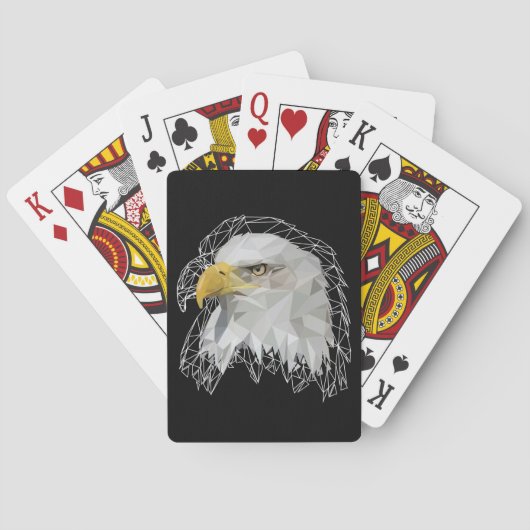 Eagle Lowpoly Pokerkaarten (Achterkant)