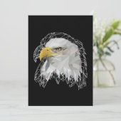 Eagle Lowpoly Save The Date (Staand voorkant)