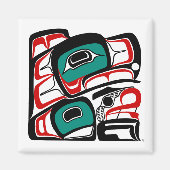 Eagle Magnet - NW Native American Formline Style (Voorkant)
