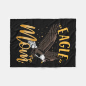 Eagle mama fleece deken (Voorkant (Horizontaal))