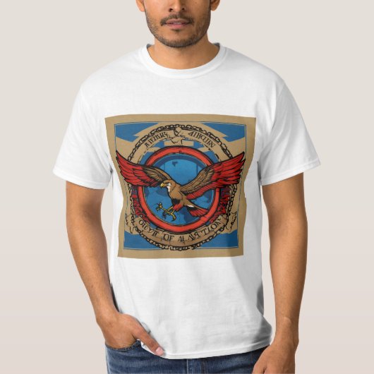 Eagle Mannen Waarde Grafisch T-shirt (Voorkant)
