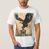 Eagle Mannen waarde T-shirt (Voorkant)