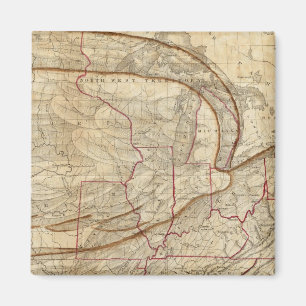 Eagle Map of the United States Magneet
