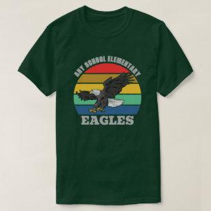 Eagle Mascot School  Sjabloon T-Shirt