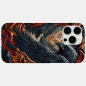 Eagle Meesterwerk lederen look Art Case-Mate iPhone Case (Achterkant (horizontaal))