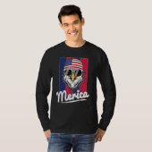 Eagle Merican Flag Eagle Patriotic T-shirt (Voorkant volledig)