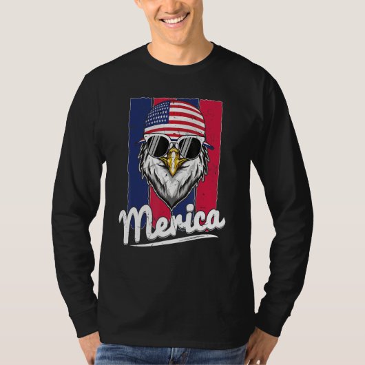 Eagle Merican Flag Eagle Patriotic T-shirt (Voorkant)
