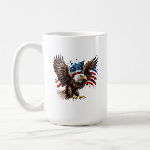 Eagle met Amerikaanse vlag Mok