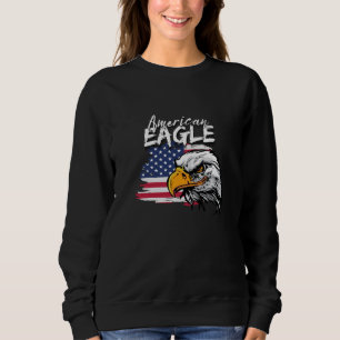 Eagle met Amerikaanse vlag Trui