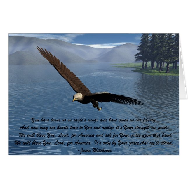 Eagle met gedicht (Voorkant Horizontaal)