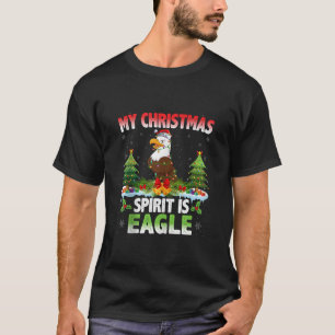 Eagle met kerstmuts Mijn kerstgeest is Eag T-shirt