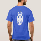 Eagle met kruis en vuursteels t-shirt (Achterkant)