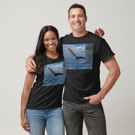 Eagle met scripts t-shirt (Unisex)