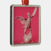 Eagle met spatvleugels op een bal metalen ornament (Rechts)