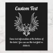 Eagle met twee Etiket voor hoofden (Enkel label)