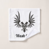 Eagle met twee HoofdDataset Bad Handdoek (Wasdoekje)