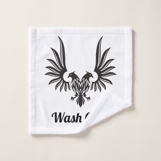 Eagle met twee HoofdDataset Bad Handdoek (Wasdoekje)