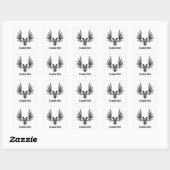 Eagle met twee hoofden Square Sticker (Vel)