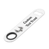 Eagle met twee knoppenbalk speed flessenopener (Voorkant Gekanteld)