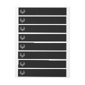 Eagle met twee kop adreslabel wikkel (Vel)