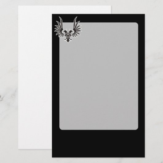 Eagle met twee kop briefpapier (Voorkant / Achterkant)