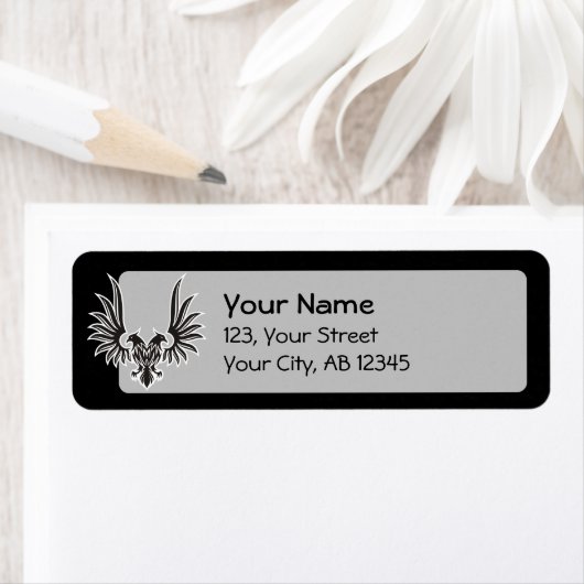 Eagle met twee kop etiket (Insitu)