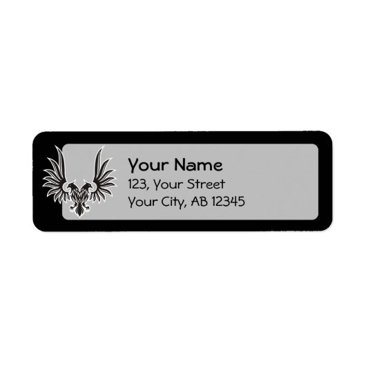 Eagle met twee kop etiket (Voorkant)