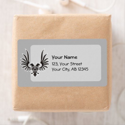 Eagle met twee kop etiket (Insitu)